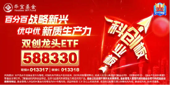 创业板指涨超5%！科创50+创业板指携手“暴走”！硬科技宽基——双创龙头ETF（588330）盘中涨超4%！